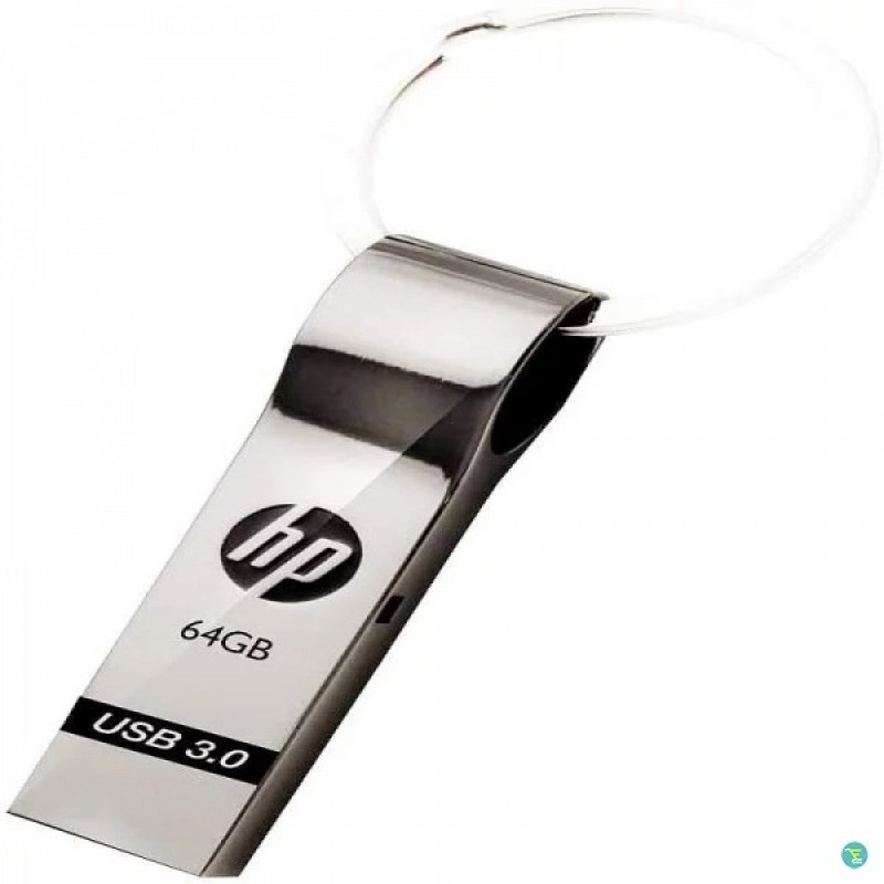 HP মেটাল বডির চাবির রিং স্টাইল ৬৪ জিবি ইউএসবি পেনড্রাইভ 3.0