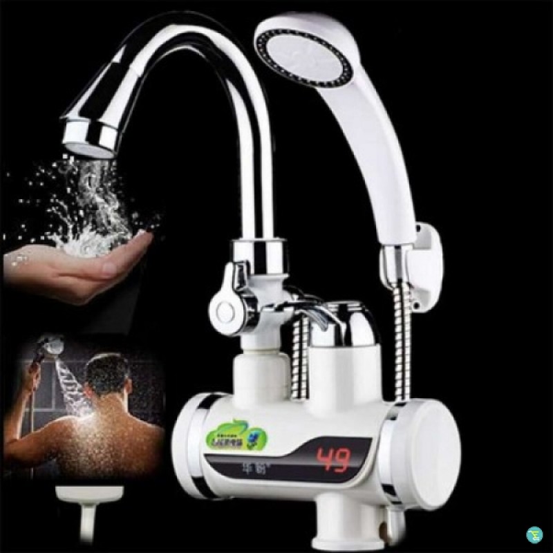 Digital Instant Hot Water Tap With Hand Shower