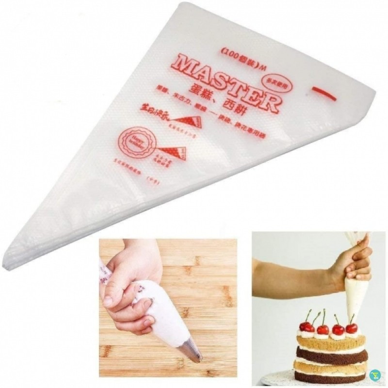 20 piece Plastic Disposable Piping Bags Cake Cream Decorating