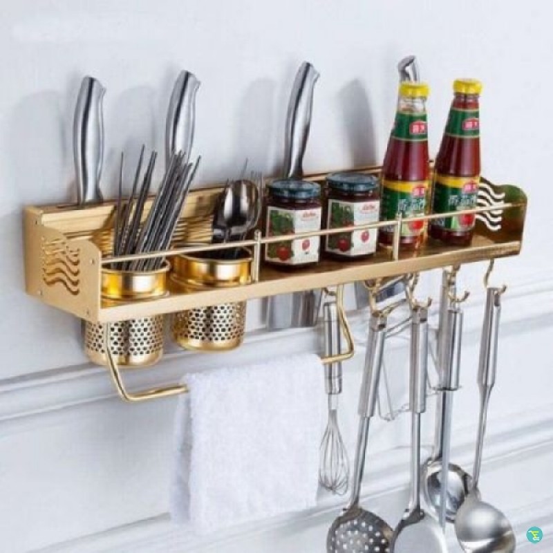 Golden Kitchen Shelf