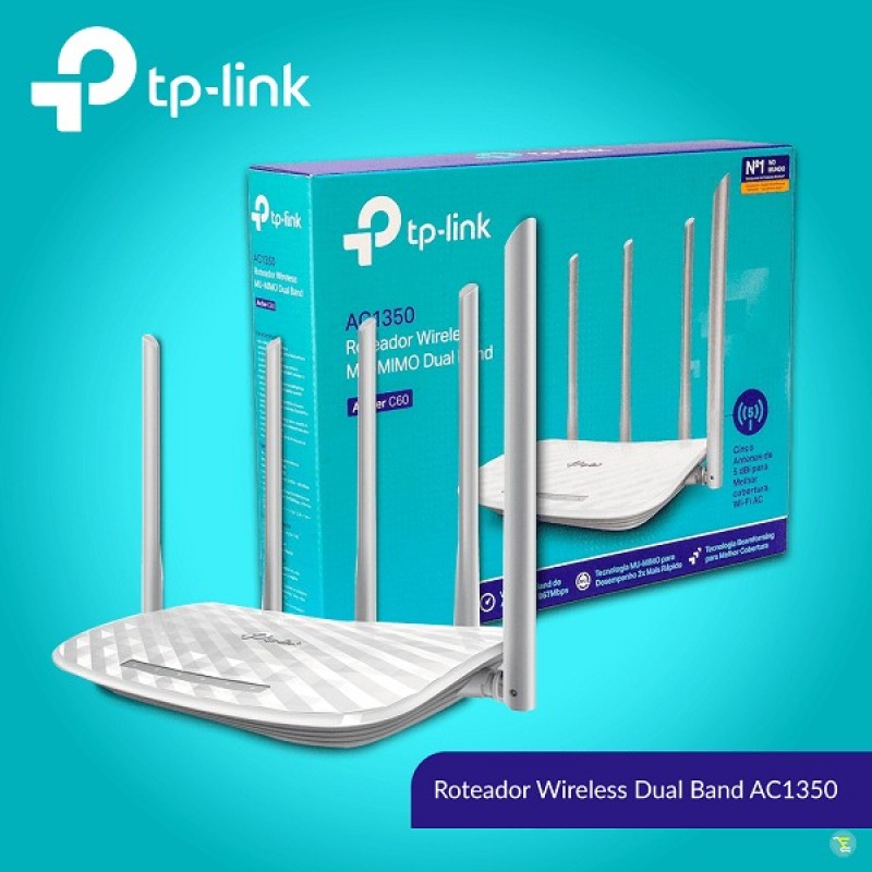 TP- Link Archer C60 AC1350 Wireless Dual Band Router