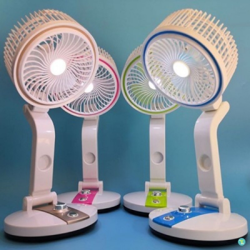 Rechargeable & Foldable Fan with Light