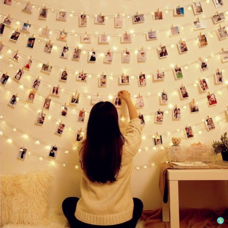 Fairy Decorative Lights With Photo Clip Holder