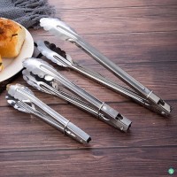Stainless Steel BBQ Buffet Bread, Ice, Cooking Food Clip Tongs Clamp-3 Pcs Set